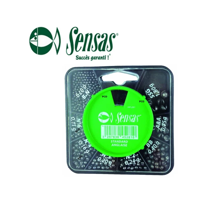 PLOMBS ASSORTIMENT BOITE DISTRIBUTRICE ANGLAISE SENSAS
