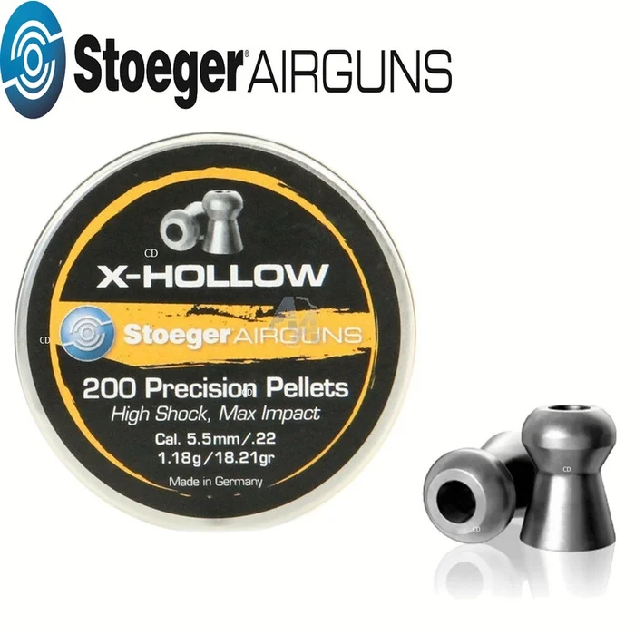 Plombs X-Hollow Calibre 5.5mm Stoeger Airguns Par 200