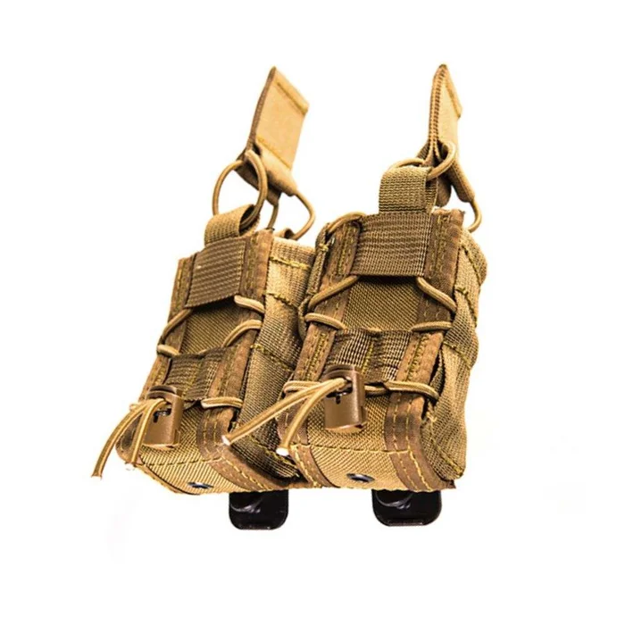 Poche double 40 MM Taco® Coyote Brown