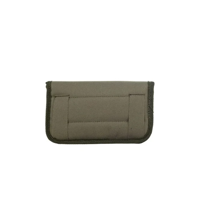 Pochette à balle genet toile verte 10 tubes ecusson sanglier