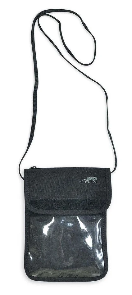 Pochette de cou transparente Noir