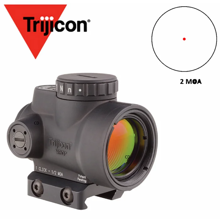 POINT ROUGE TRIJICON MRO 2MOA 1X25 AVEC MONTAGE BAS
