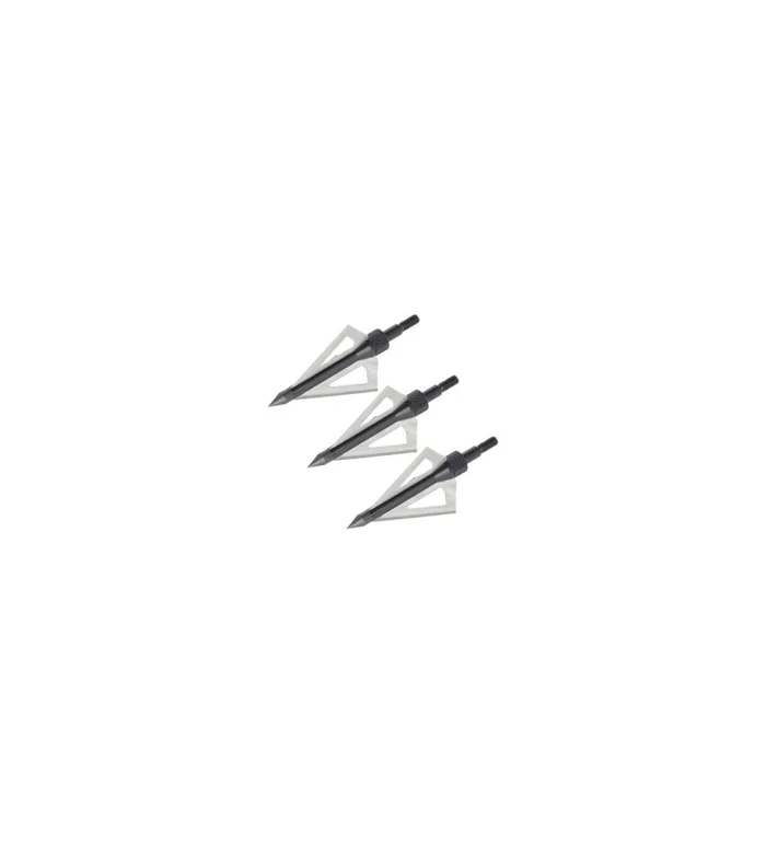 Pointe de chasse broadhead 2 pour fleches nxg avec pointe vissee