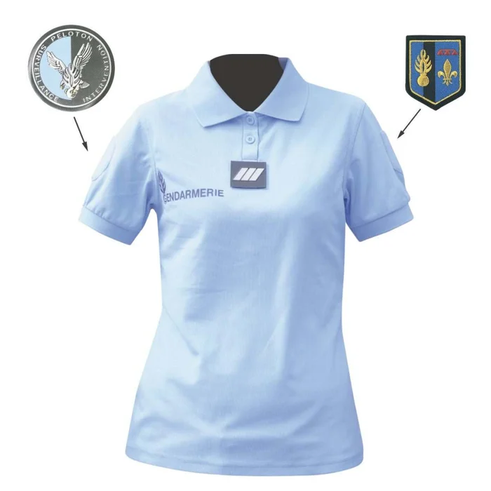 POLO BLEU GENDARMERIE FEMME – COOLDRY
