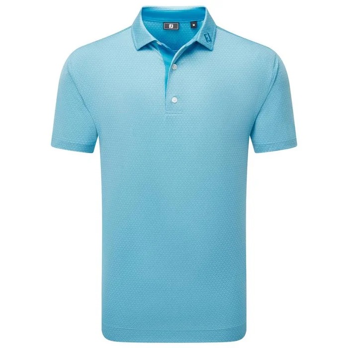 Polo Footjoy Deco Diamond Print Air Blue High Tide