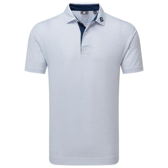 Polo Footjoy Deco Diamond Print White Navy