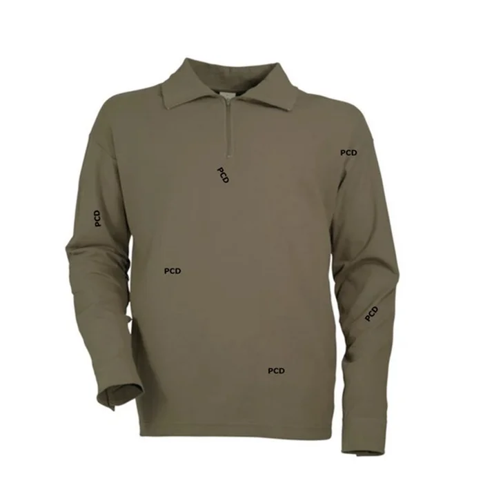 Polo Homme Percussion F1 Manches Longues Kaki