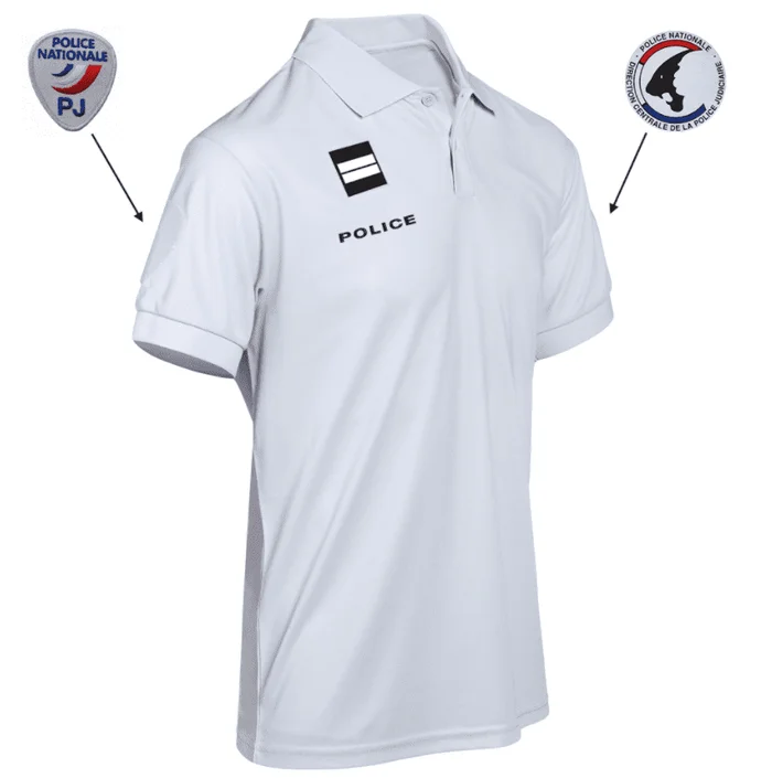 POLO POLICE – COOLDRY ANTI HUMIDITE – MAILLE PIQUEE