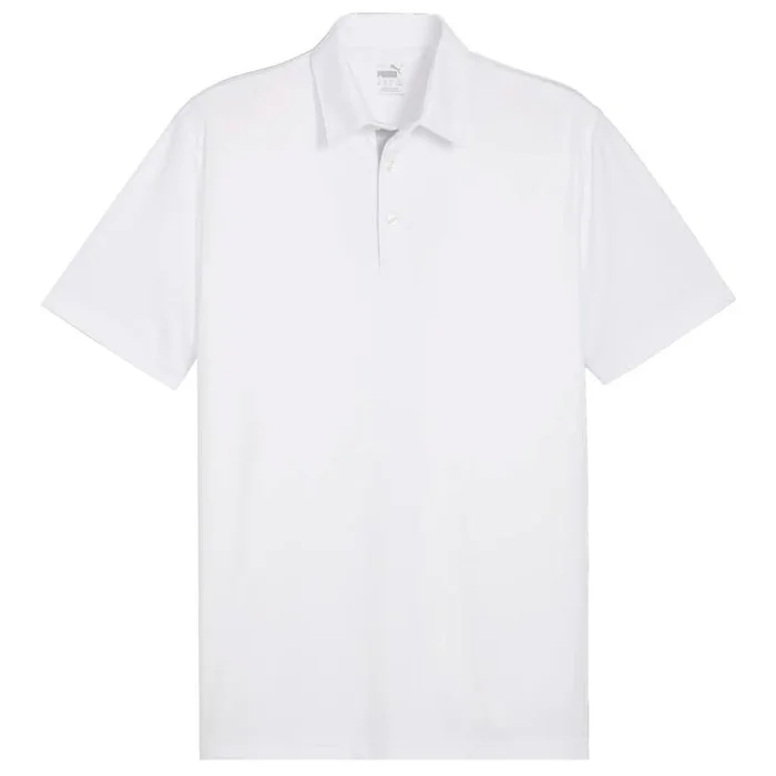 Polo Puma Golf Pure Solid Polo Sleeve White