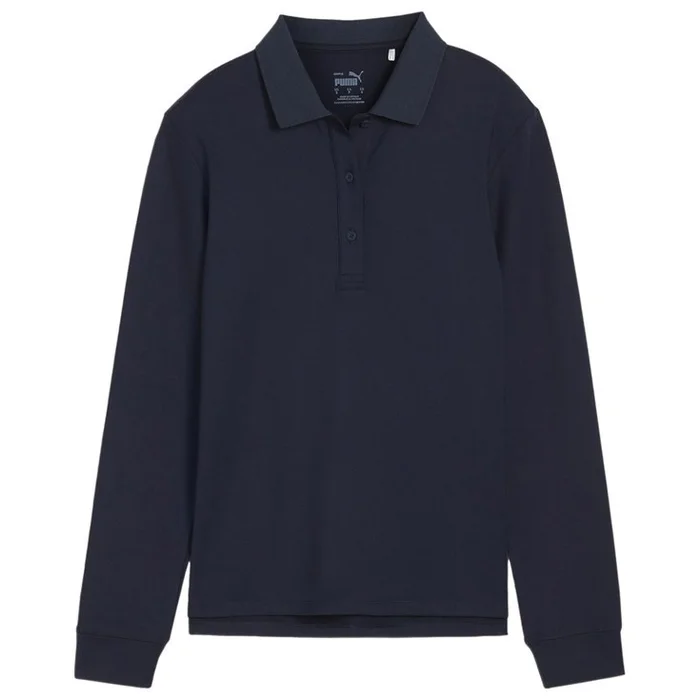 Polo Puma Golf W Cloudspun Midwght Ls Polo Deep Navy