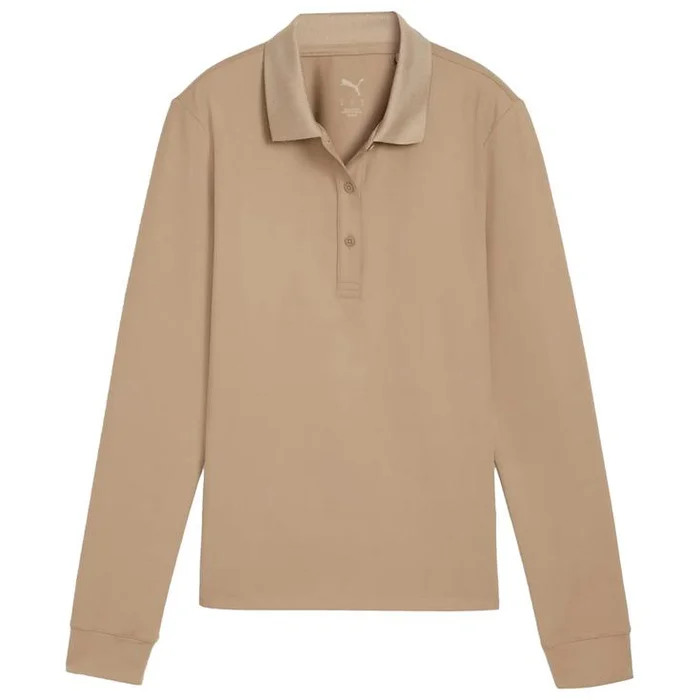 Polo Puma Golf W Cloudspun Midwght Ls Polo Ice Coffee