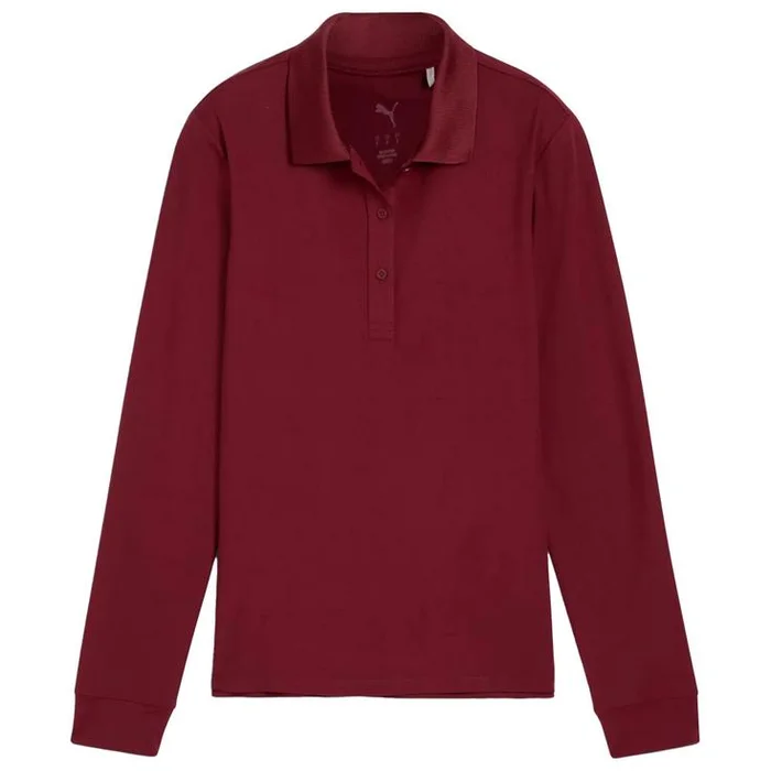 Polo Puma Golf W Cloudspun Midwght Ls Polo Ruby Shimmer
