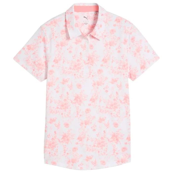 Polo Puma Golf W Cloudspun Toile Ss Polo Pink Fruit