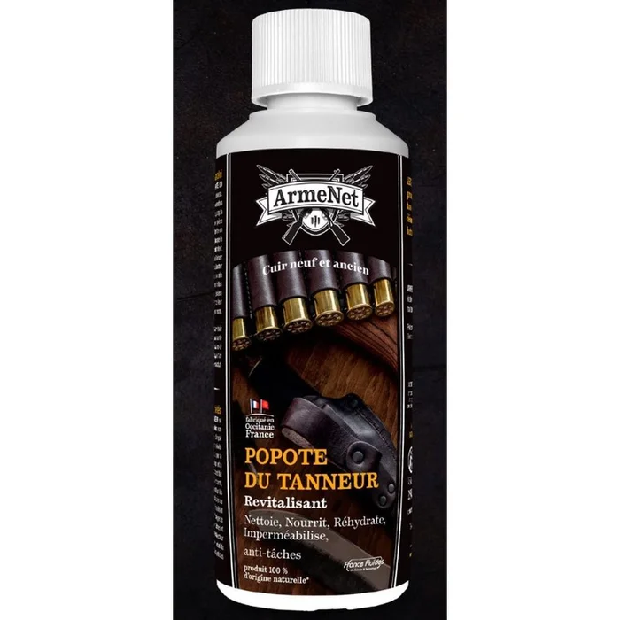 Popote du Tanneur Armenet – Flacon 250 ml – Entretien Cuir Naturel – Protection et Souplesse Durable