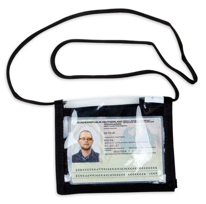 Porte carte d’identification Noir