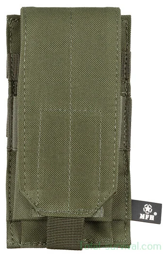 Porte chargeur MFH, « MOLLE », single, vert olive