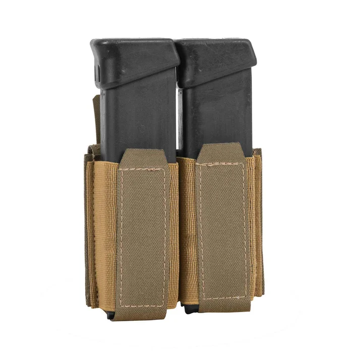 Porte chargeurs pistolet double Low Profile – Coyote
