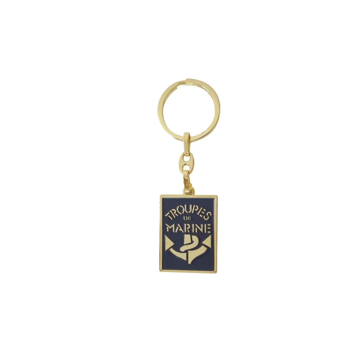 Porte-clé métal Troupes de marine