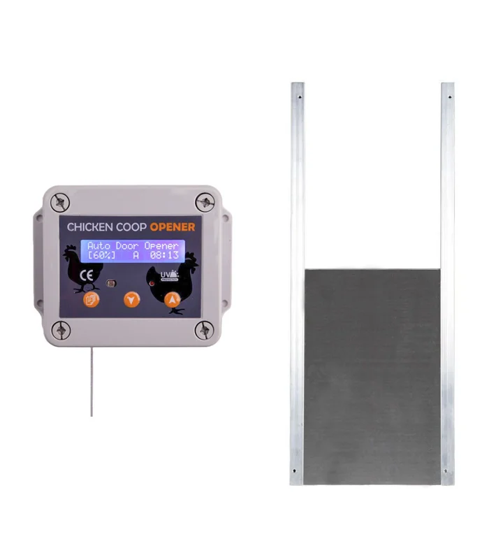 Portier automatique + trappe pour poulailler