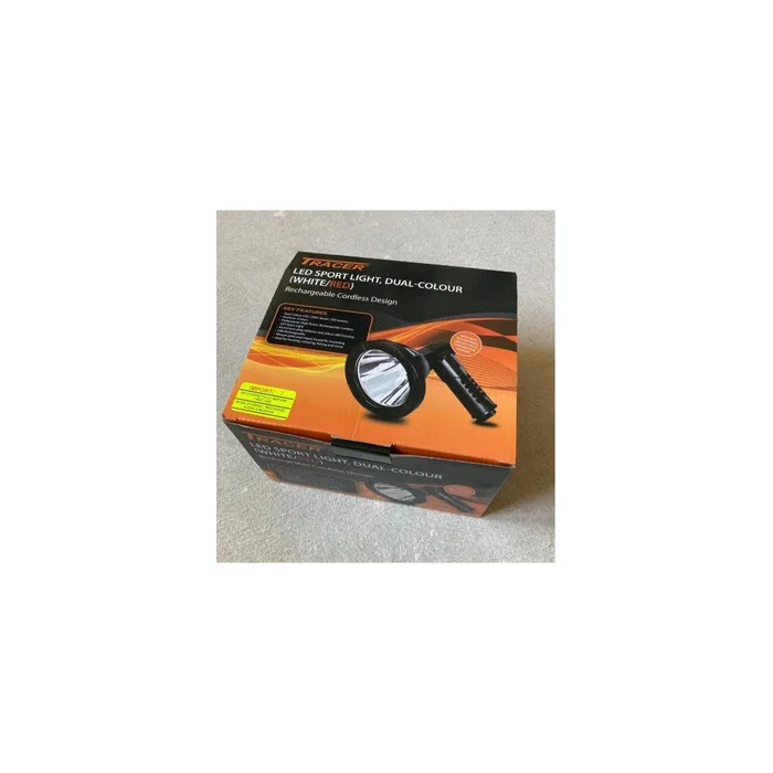 Projecteur LED Sans Fil 300m – Double Couleur Blanc/Rouge 500 Lumens