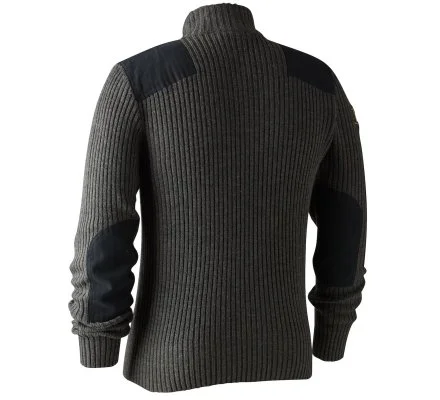 Pull à col zippé rogaland gris DEERHUNTER – Image 2