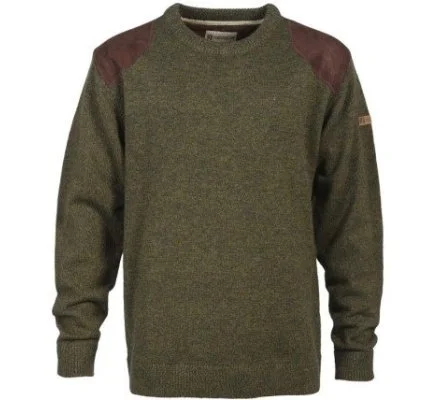Pull de chasse col rond brodé Percussion