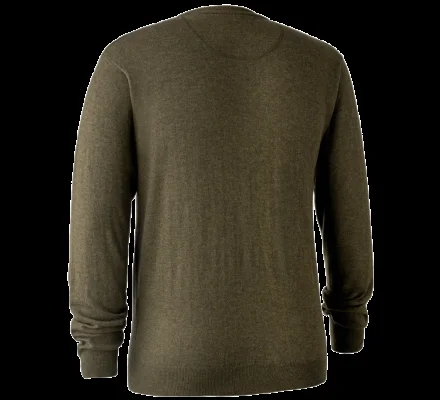 Pull en tricot col rond Kingston kaki DEERHUNTER – Image 2