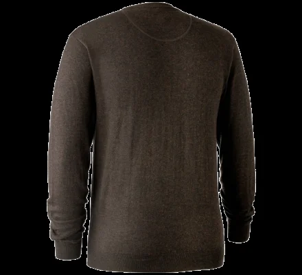Pull en tricot col rond Kingston marron DEERHUNTER – Image 2