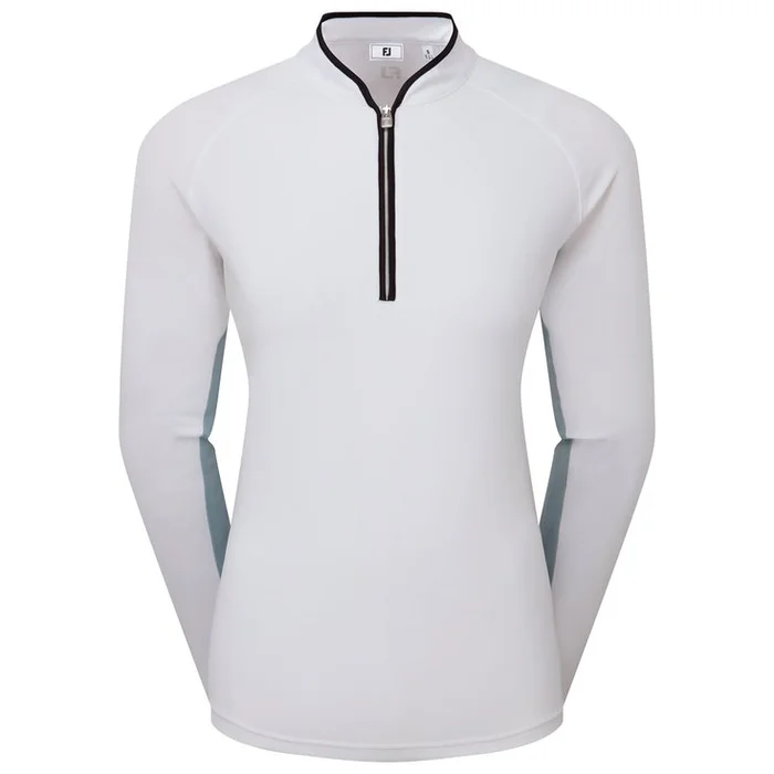 Pull Footjoy 1/4 Zip Ls Sun Pro Shirt White