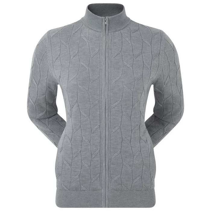 Pull Footjoy Full-Zip Lined Pullover Wmn Grey