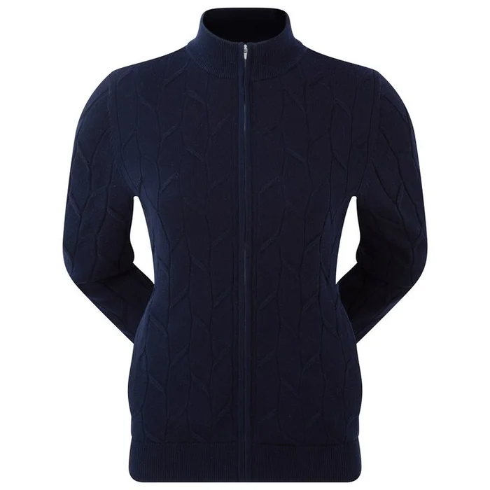Pull Footjoy Full-Zip Lined Pullover Wmn Navy