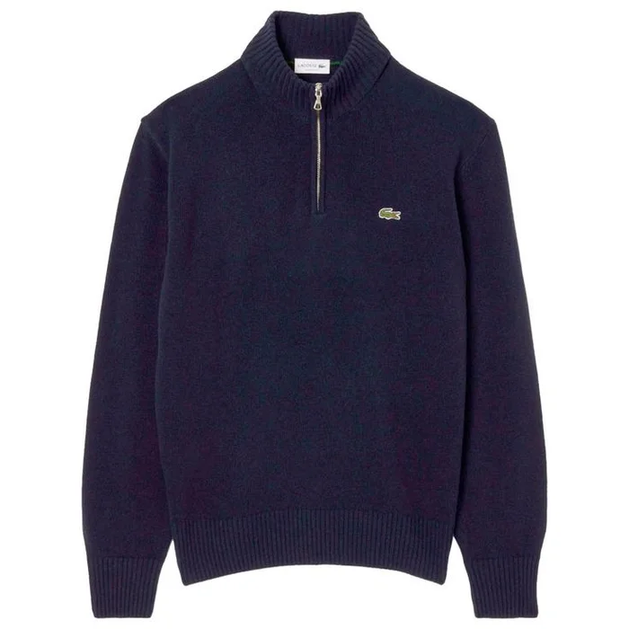 Pull Lacoste Classic Wool 1/4 Zip Marine