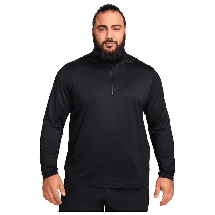 Pull Nike Dri Fit Victory Half Zip Top Black White