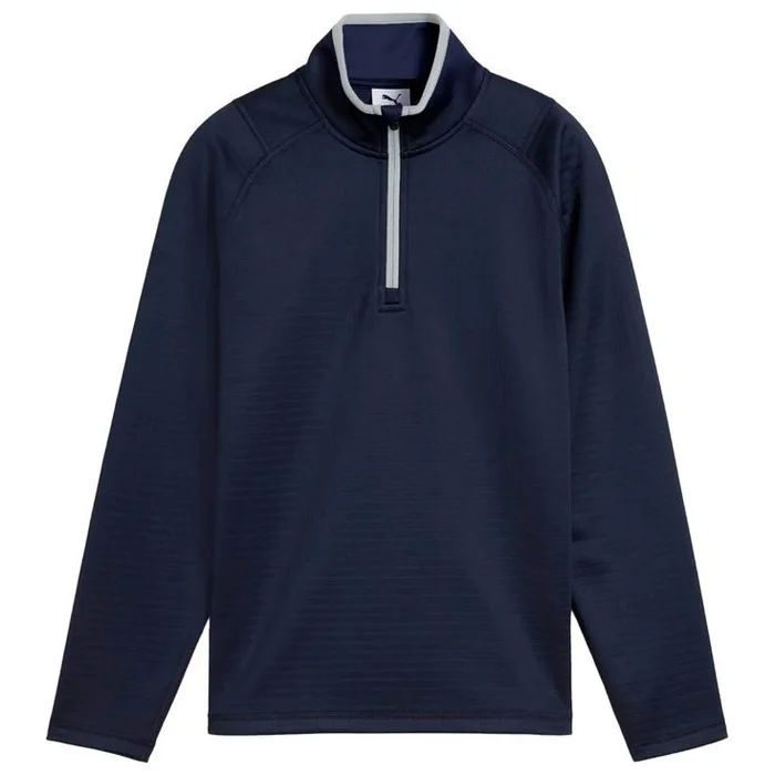 Pull Puma Golf Waffle Fleece 1/4 Zip BN Deep Navy