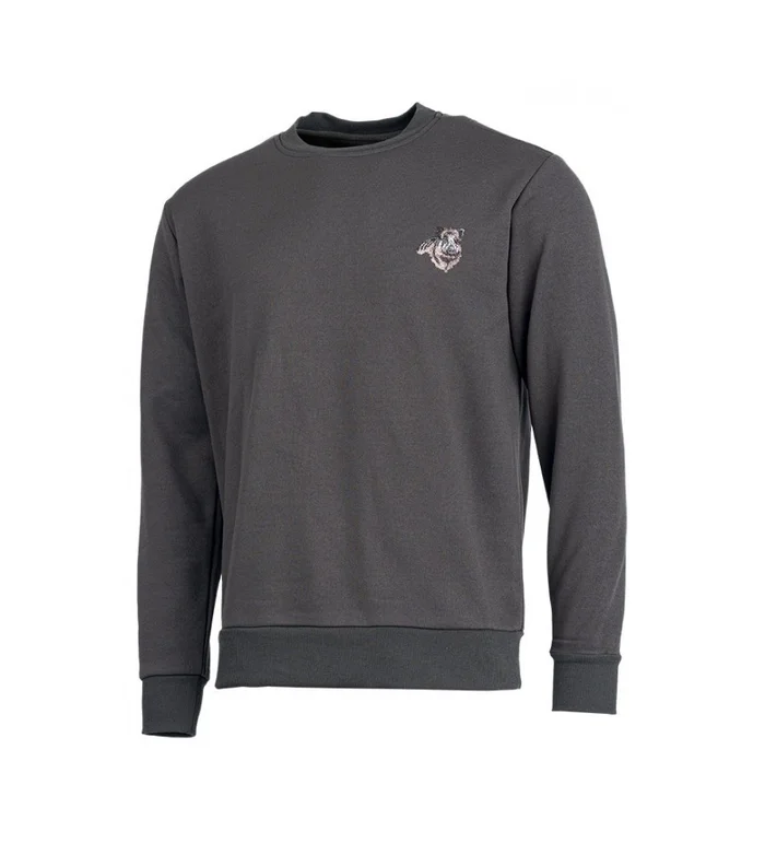 Pull vert brodé sanglier Treeland