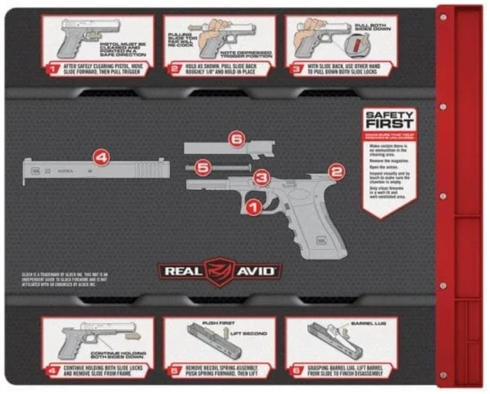 RE00056 – REAL AVID Tapis de démontage Glock