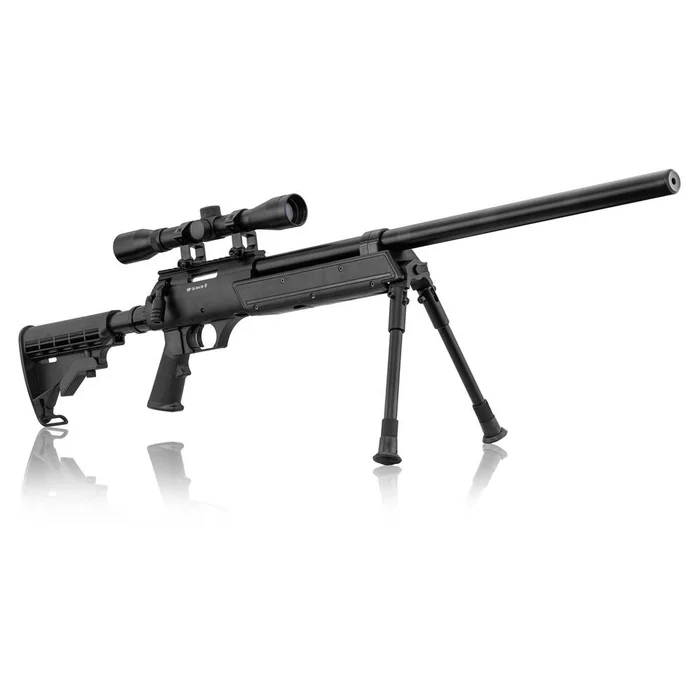 Réplique Airsoft Urban Sniper ASG 1,8J – Bipied Inclus – Lunette 4×32 – Précision et Stabilité sur le Terrain
