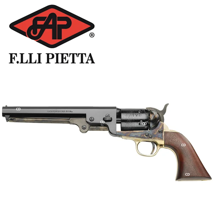 Révolver Pietta 1851 Navy Yank Acier Calibre 36