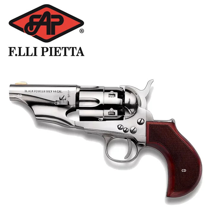 Révolver Pietta 1862 Colt Pocket Police Acier Old Silver Calibre 44