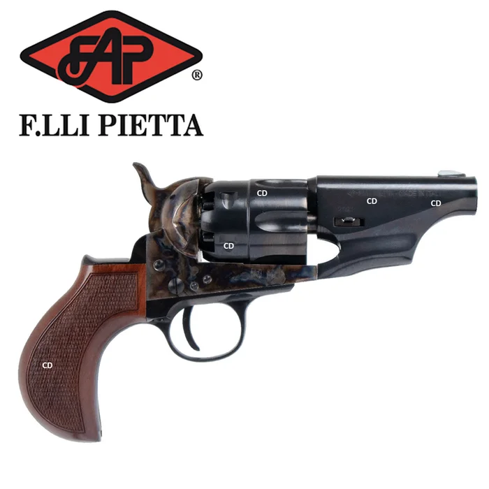 Révolver Pietta 1862 Colt Pocket Police Snubnose Acier Calibre 44