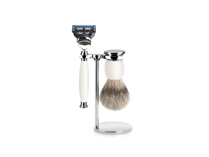 S93P84F SET 3 P. MUHLE SOPHIST PORCELAINE FUSION PUR ARGENTE