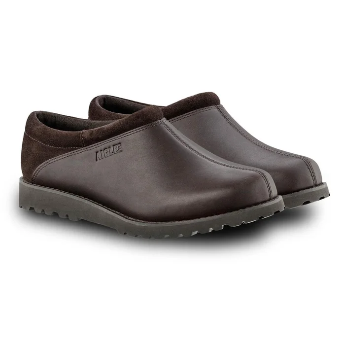 Sabot Aigle Basilo Haut Dark Brown Homme – Confort Durable – Imperméable – Pour Randonnée et Outdoor