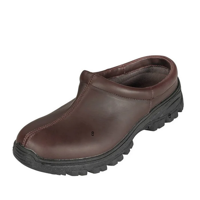 Sabots Homme Cuir Troncais Percussion Marron