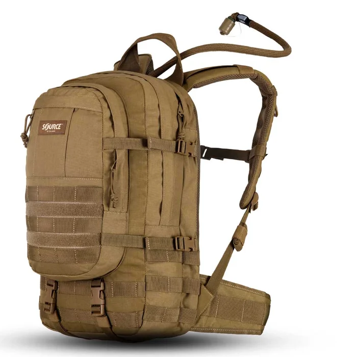 Sac à dos Assault + poche hydratation – 20L – Coyote