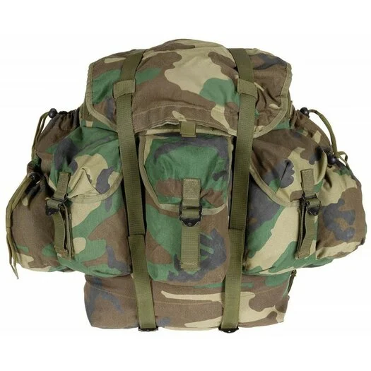 Sac à dos de campagne Alice Pack de l’armée turque 55L, woodland camouflage
