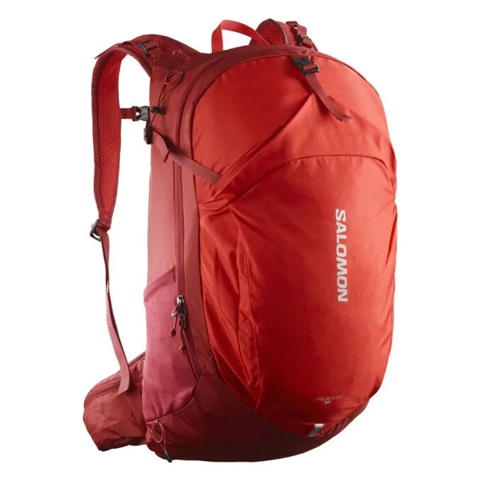 Sac a dos de randonnee Salomon TRAILBLAZER 30 RED DAHLIA/HIGH RISK RED