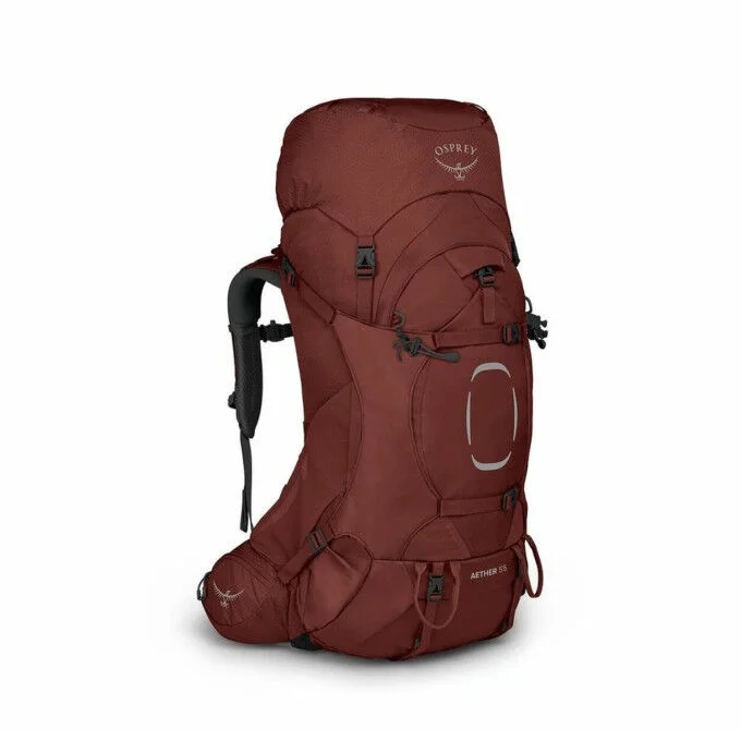 Sac a dos de trekking homme Osprey Aether™ 55 – Acorn Red