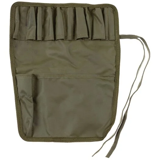 Sac à outils britannique pour kit de nettoyage d’armes PVC, vert olive