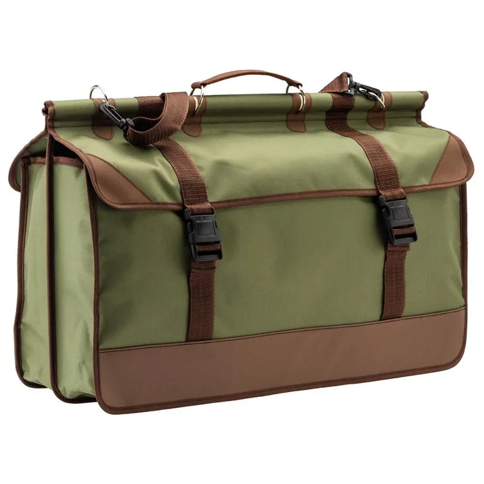Sac de Battue Country – Toile Résistante Vert/Marron – Grande Capacité et Confort de Transport