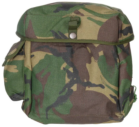 Sac de masque à gaz British Army Field Pack S10 avec pochette latérale, camouflage DPM IRR